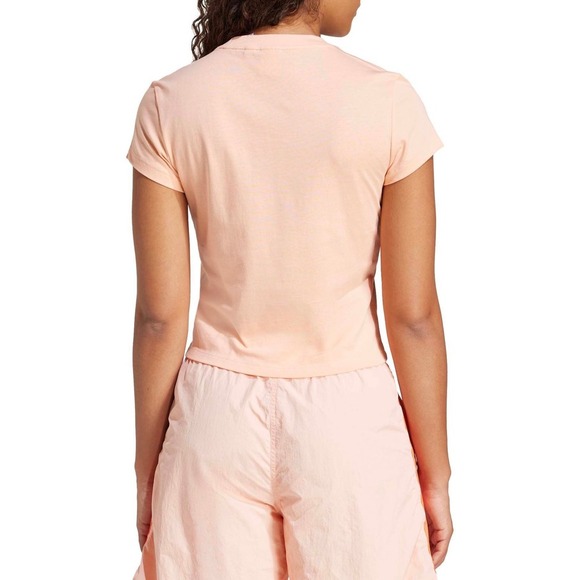 New Adidas Women's ESSENTIALS SLIM T-SHIRT Cropped Tee Casual Top size large $25 - Picture 4 of 11